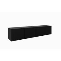 TV-SCHRANK MIO - Schwarz, Holzwerkstoff (200/41/40cm) - Meblini