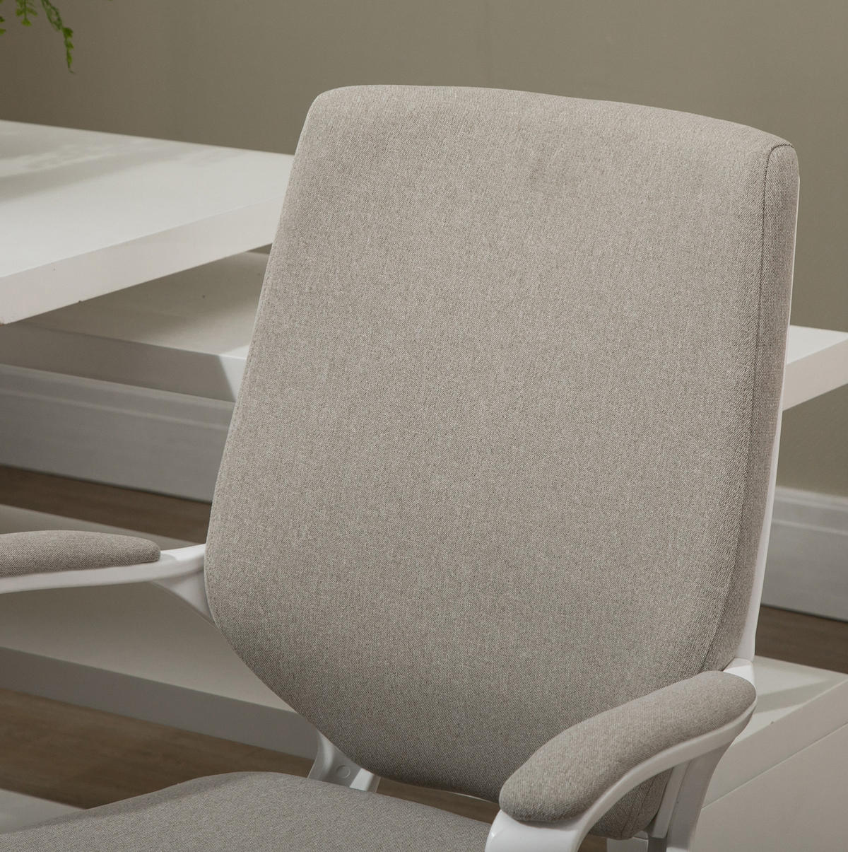DREHSTUHL 62/69/92-100 cm in Beige mit Lendenwirbelstütze - Beige, Kunststoff (69/100/62cm) - Flora Grace