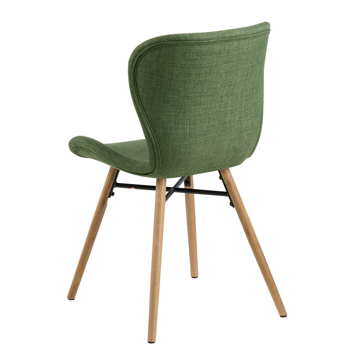 POLSTERSTUHL - Buchefarben/Olivgrün, Holz/Buchenholz (47/83/53cm) - home24