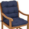 NIEDERLEHNERAUFLAGE Flair NL 100/50/8cm Dunkelblau - Dunkelblau, Textil (50/8/100cm) - Beautissu 