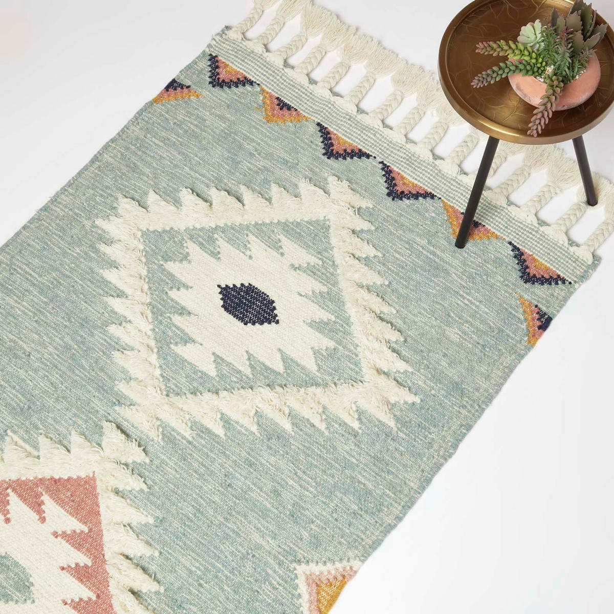 KELIM-TEPPICH Tenali handgewebt 90/150 cm - Multicolor, Textil (90/150cm) - Homescapes