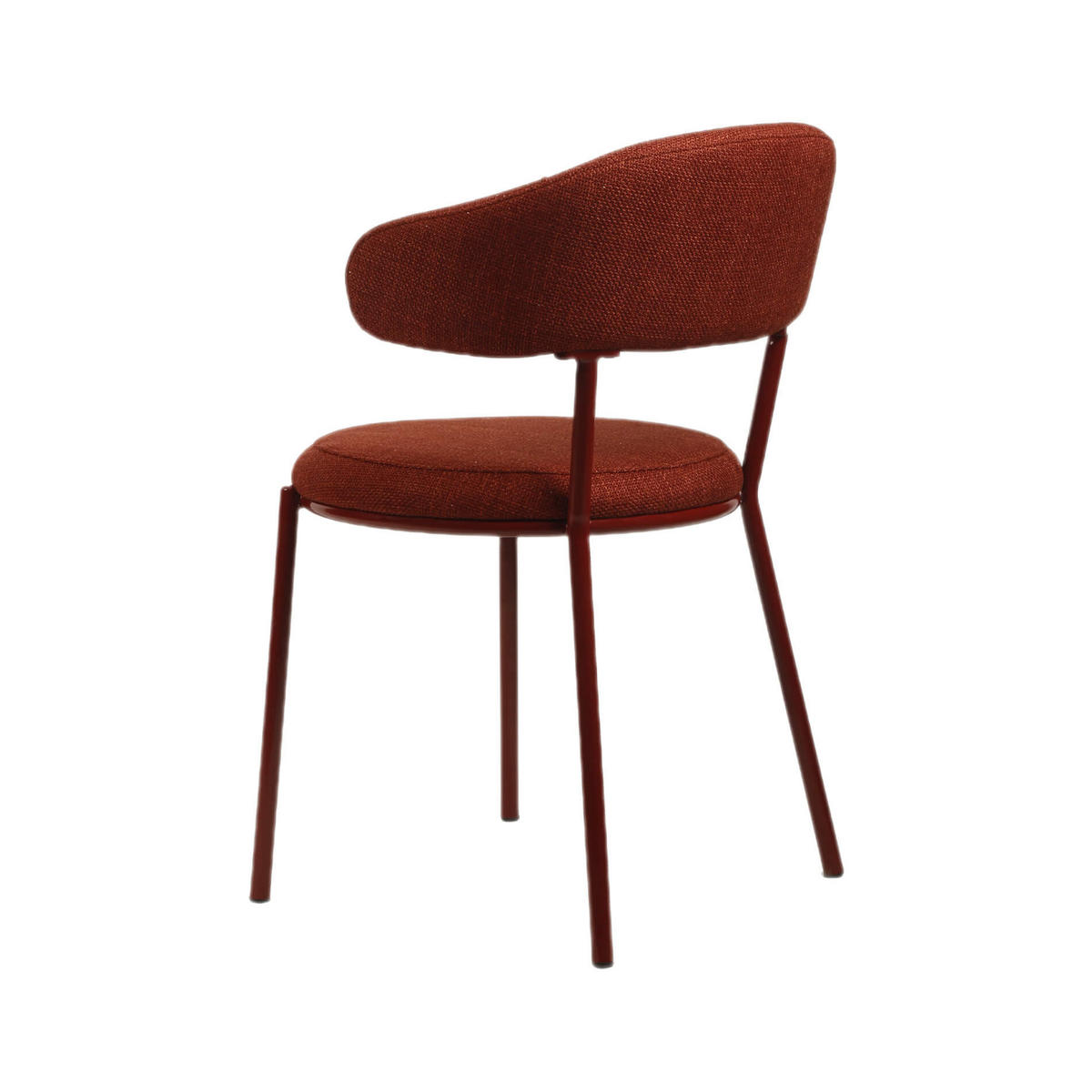 STÜHLE 2er Set Rot 57,5/47,5/80,5 cm - Rot, Textil (47.5/80.5/57.5cm) - Mobili Rebecca