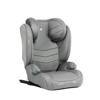 KINDERSITZ i-Stand i-Size hellgrau (100 - 150 cm) Gruppe 2/3 verstellbar Isofix - Grau, Kunststoff (44/59/45cm) - Kikka boo