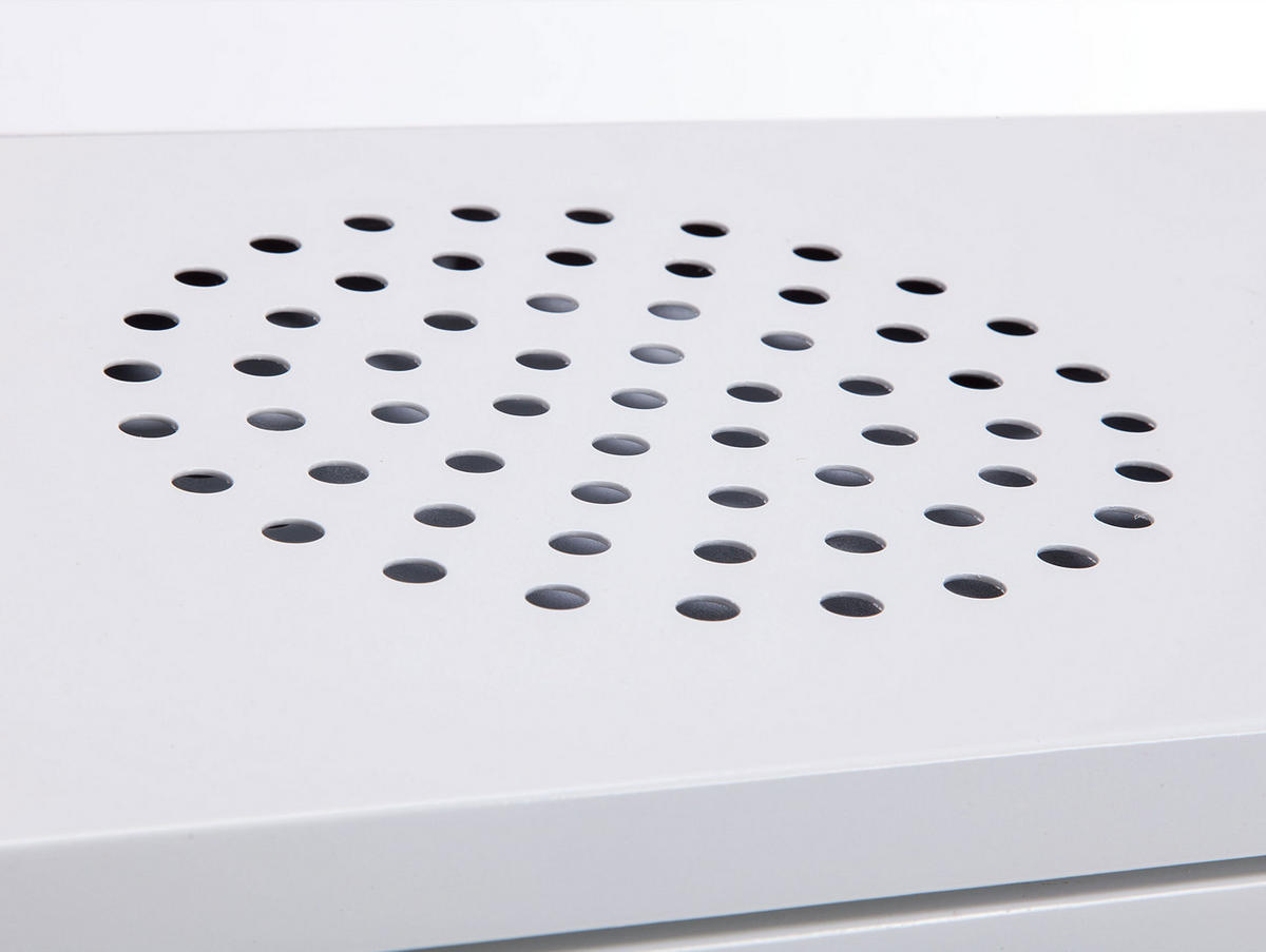 BIOETHANOL-OFEN Weiß inklusive 1 L-Tank und 2.5 kW Leistung - Weiß, Metall (40/50/27cm) - Purline