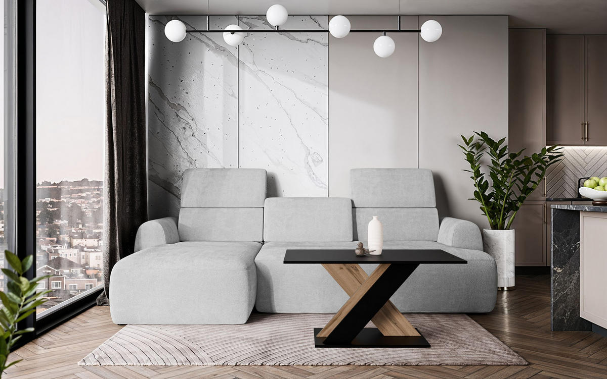 COUCHTISCH 110 cm Schwarz - Schwarz, Holzwerkstoff (60/110/55cm) - Home Collective