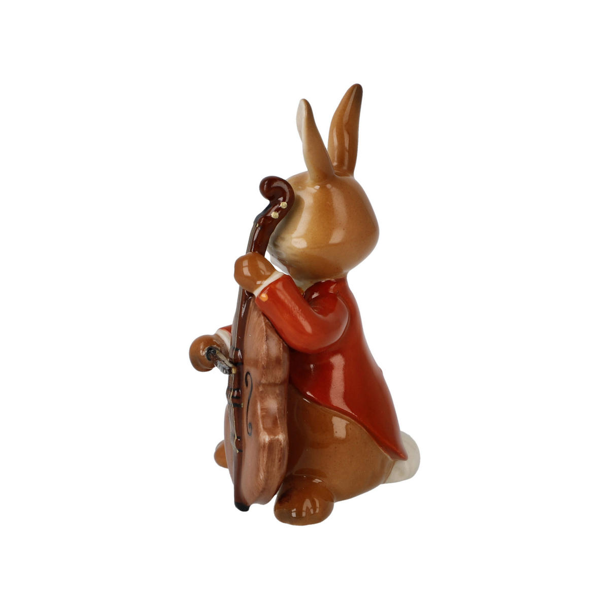 DEKOTIER Hase - Fröhlicher Bassist, Steingut, Bunt, 8 cm - Multicolor, Keramik (4/8/4.5cm) - Goebel