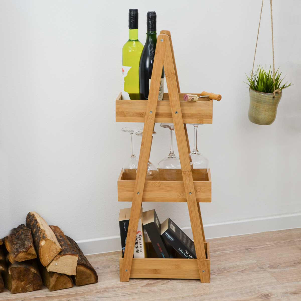 BAMBUS-BADEZIMMER-REGAL 30x18x80 cm inkl. 3 Körbe - Braun, Holz (18/80/30cm) - Dunedesign