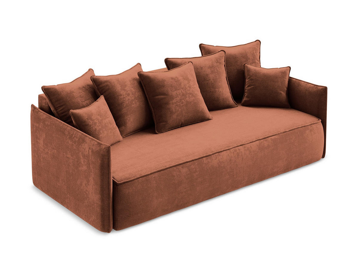 POUF Samt Stoff Schwarz - Schwarz, Holzwerkstoff/Kunststoff (75/37/75cm) - Makamii