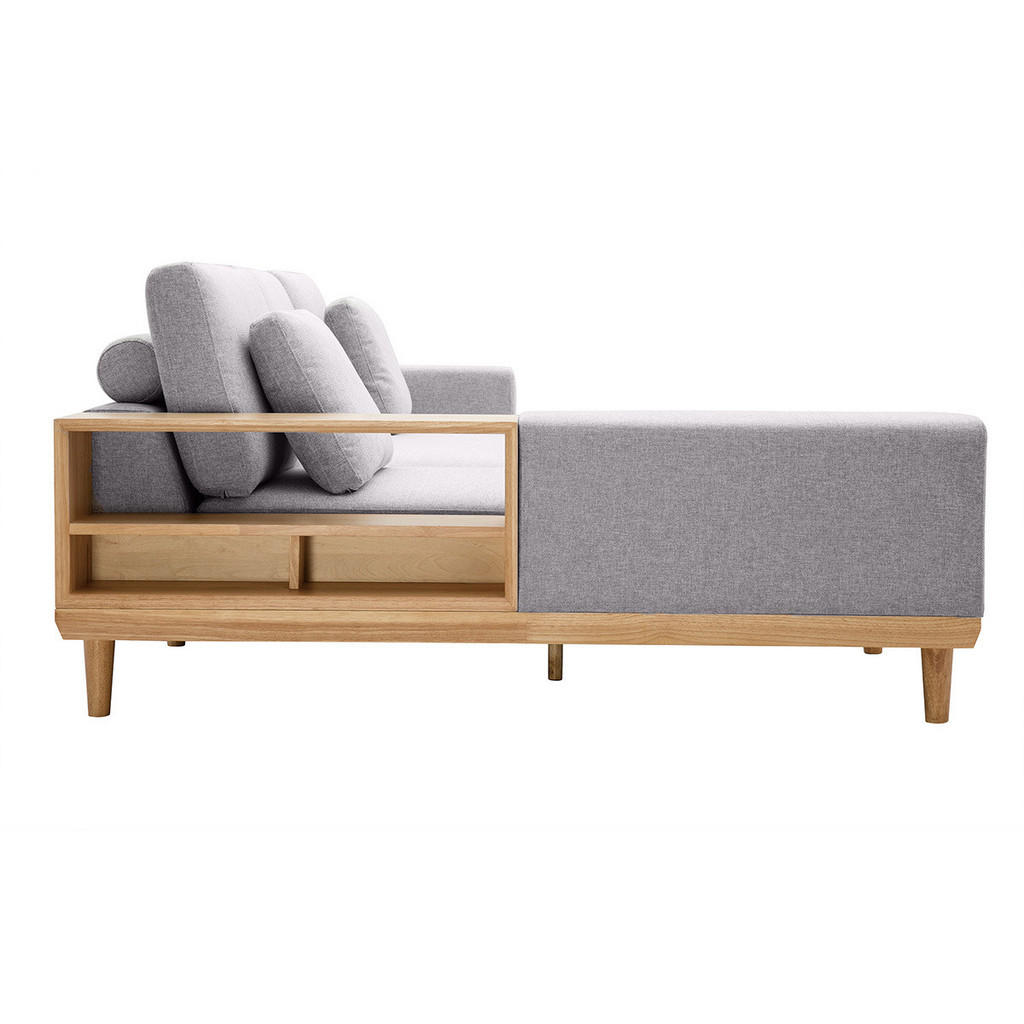 Thumbnail - Miliboo Ecksofa, Hellgrau, Textil, 236x171 cm, Wohnzimmer, Sofas & Couches, Wohnlandschaften, Ecksofas