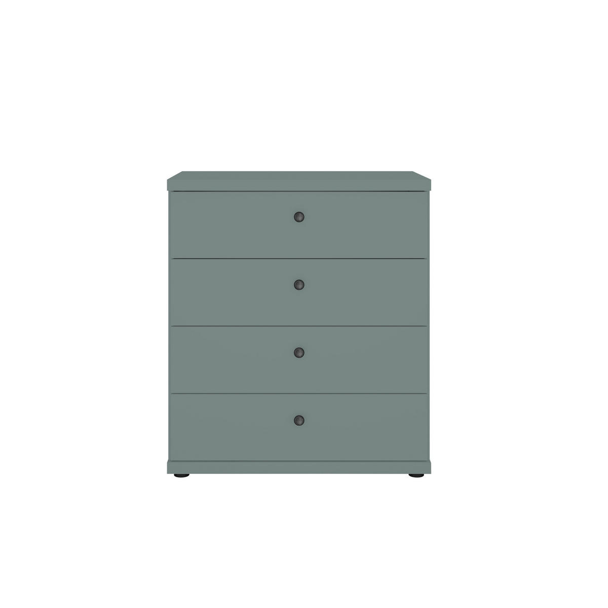 KOMMODE Greenholm in Salbeigrün 75 x 86 x 42 cm (BxHxT) - Stil trifft auf Funktion, Schubkastenkommode - Grün, Holzwerkstoff (75/86/42cm)