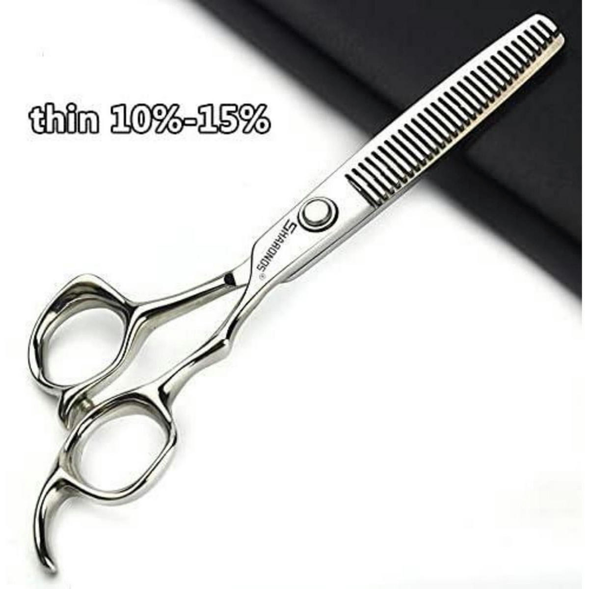 FRISEURSCHERE 6 Zoll 4-teiliges Set Edelstahl - Silberfarben, Metall (5/1/15.2cm)