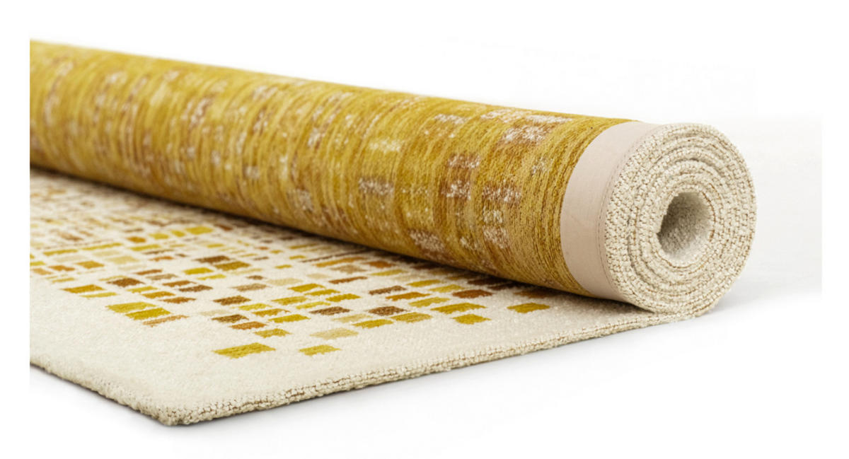 TEPPICH modern Flachgewebe BOXY Gelb 240 x 340 cm - Gelb, Textil (240/340cm) - Novatrend