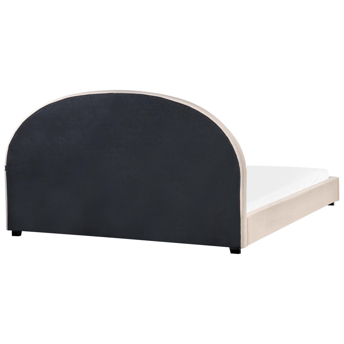 BETT mit Lattenrost 180/200 cm Hellbeige Vaucluse - Beige, Textil (180/200cm) - Beliani