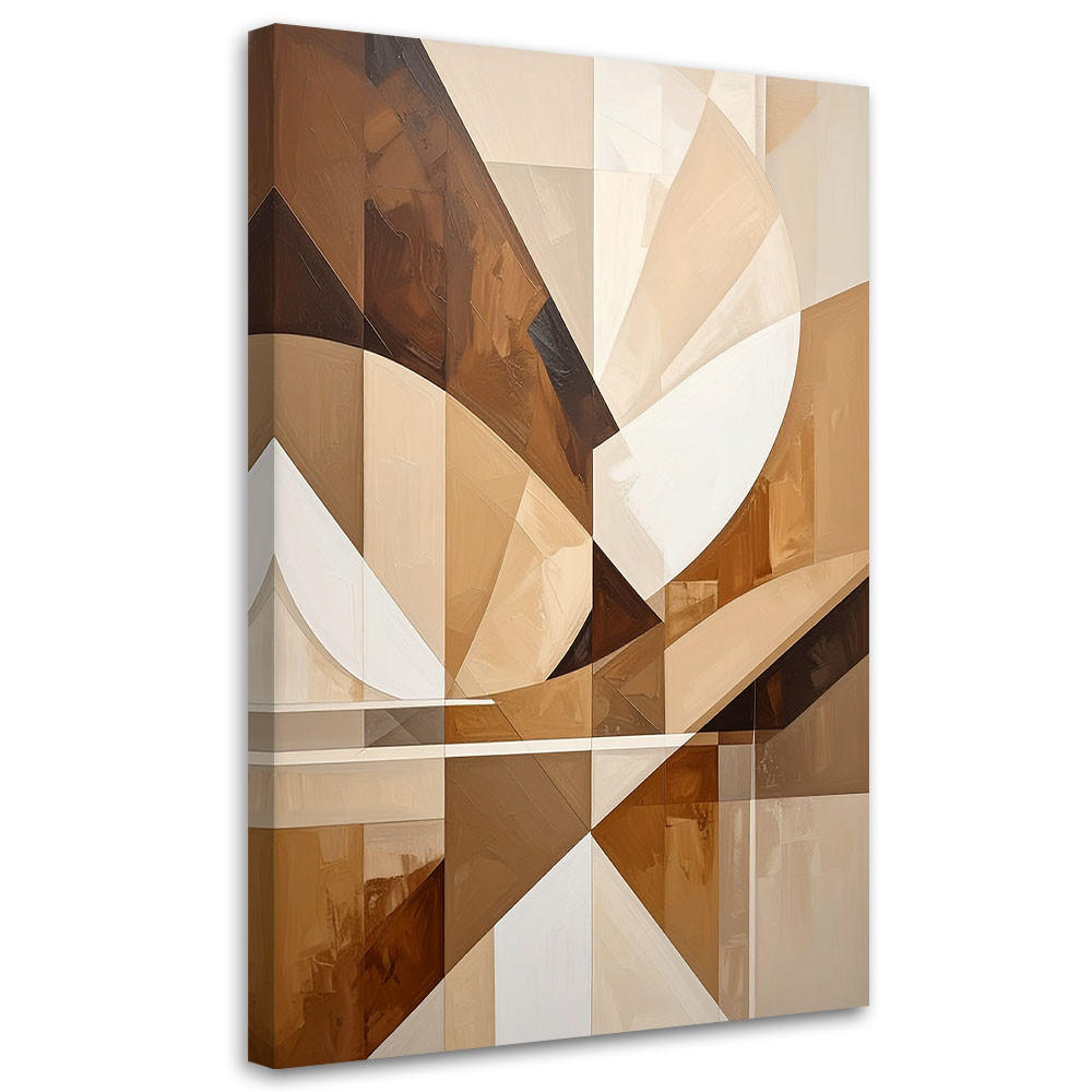 LEINWANDBILD 3D und geometrisch 70x100cm - Beige, Textil (70/100cm) - Feeby