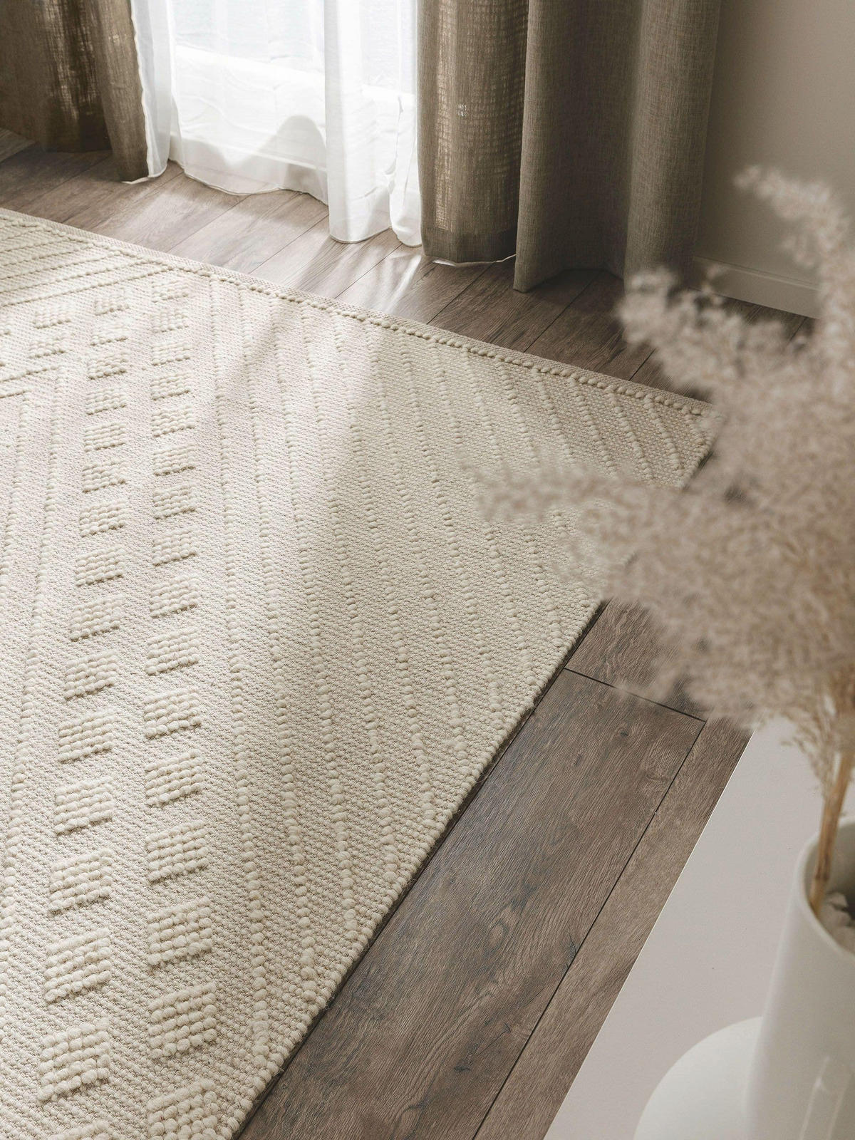 TEPPICH Jasper Cream 200x300 cm - Creme, Textil (200/300cm) - benuta Pure