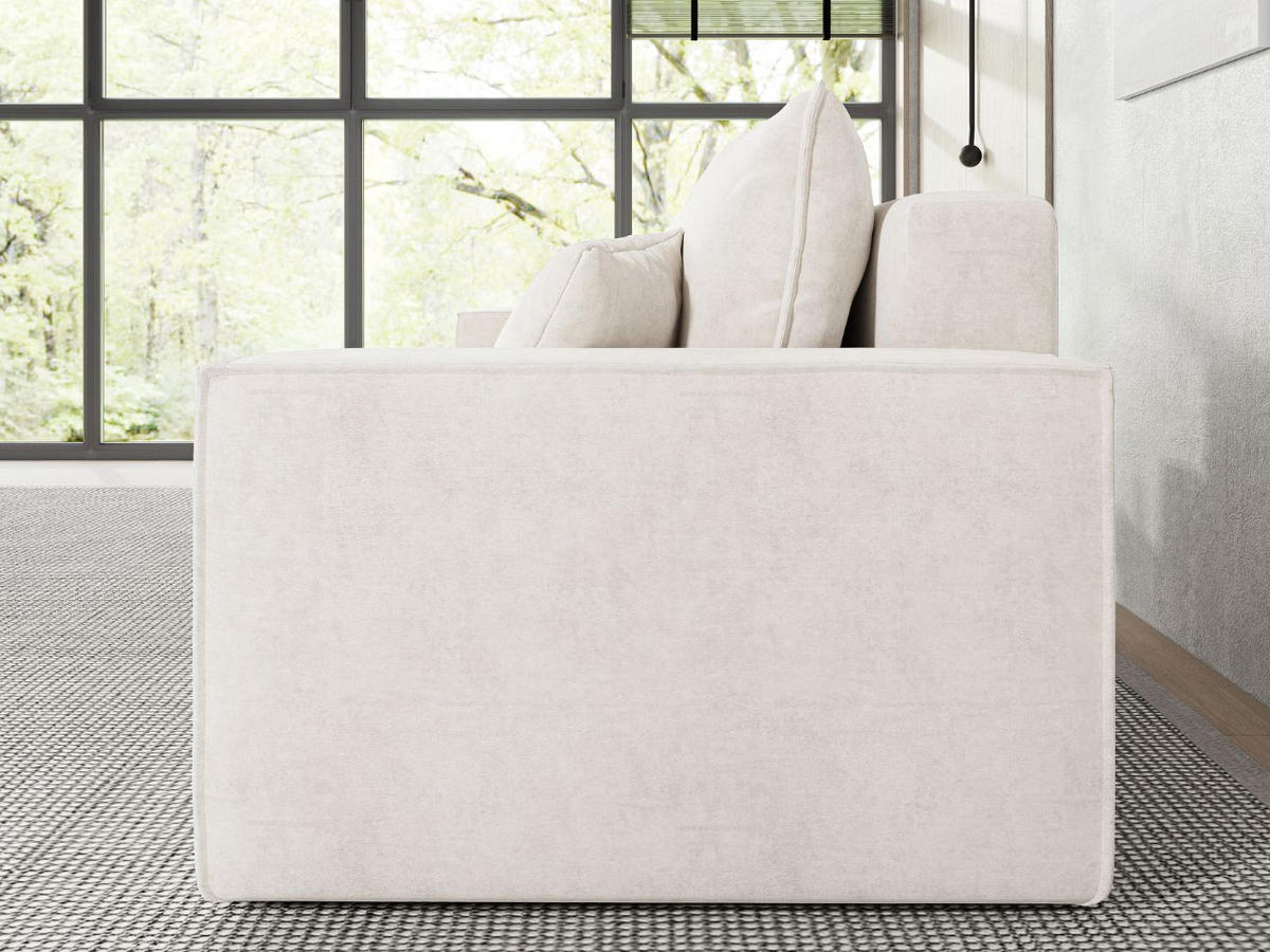 SOFA 230/90/70 Creme Sivra - Creme, Kunststoff/Textil (230/70/90cm) - Graingold