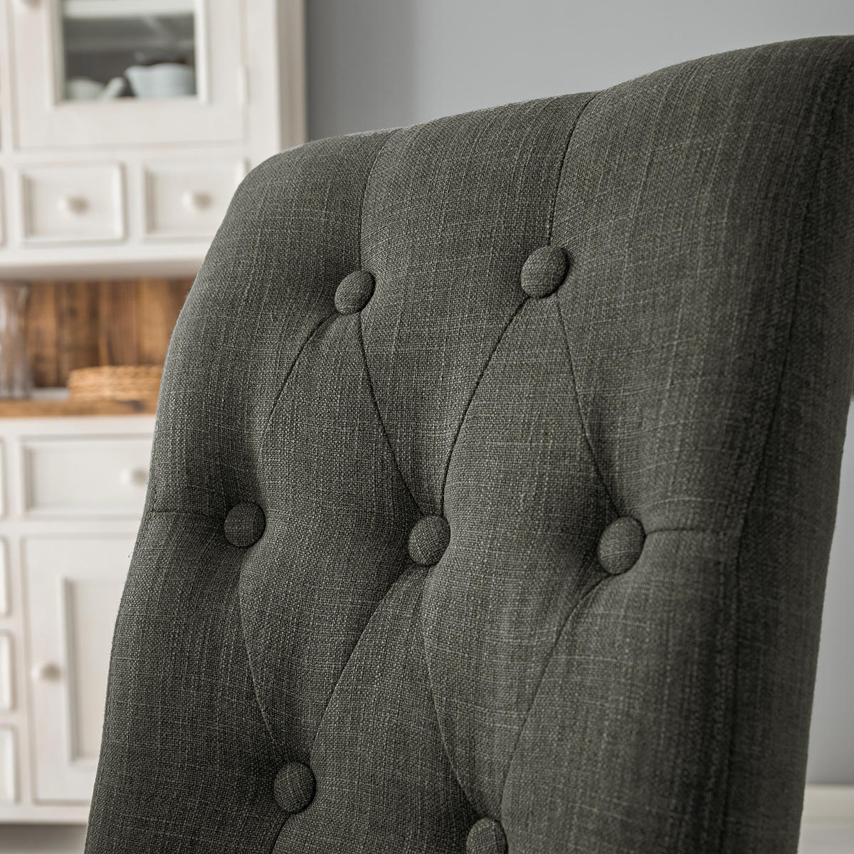 POLSTERSTUHL - 2er-Set - Walnussfarben, Textil (45/95/60cm) - home24