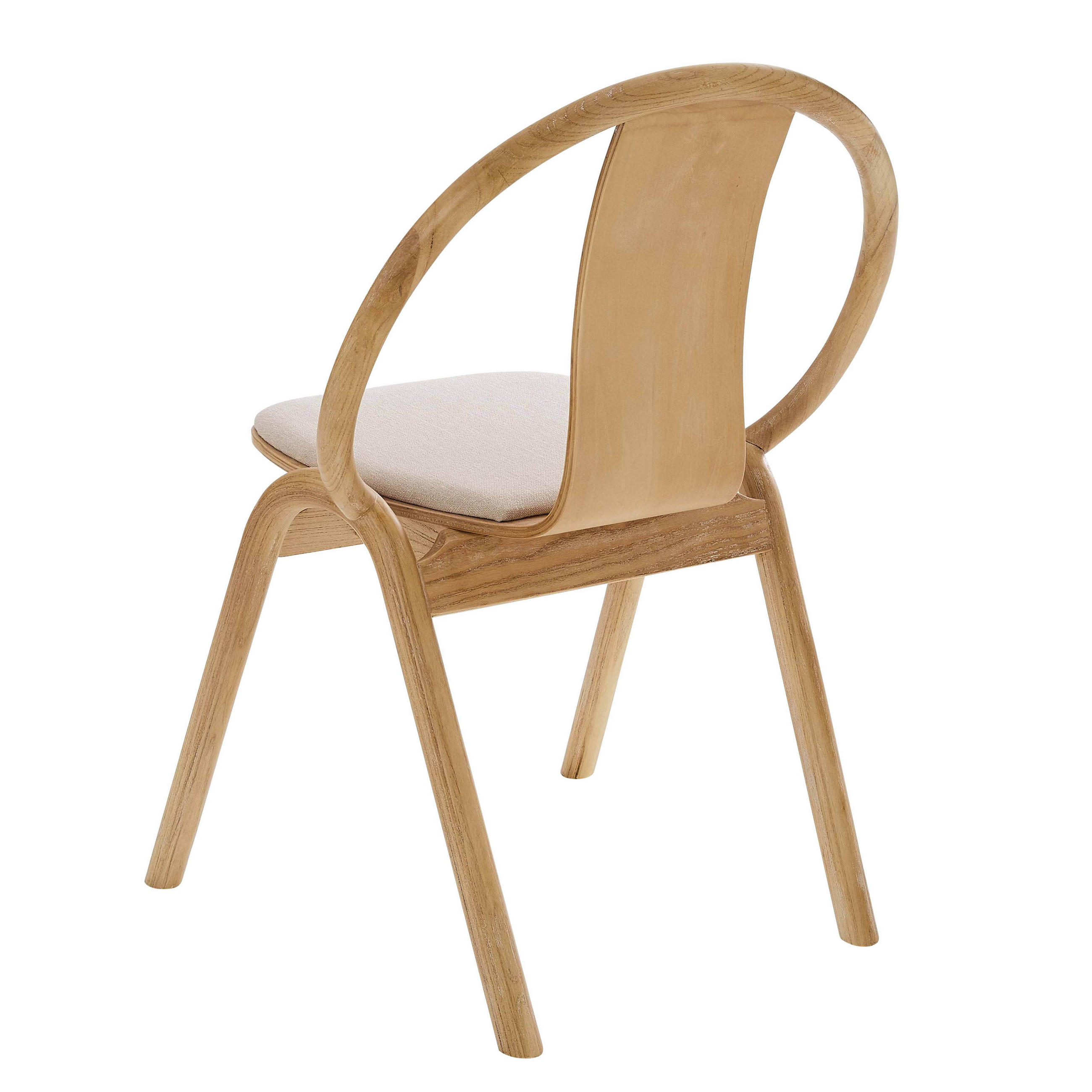 STÜHLE 2-tlg., Holz - Eichefarben, Holz (47/83/42cm) - Oviala