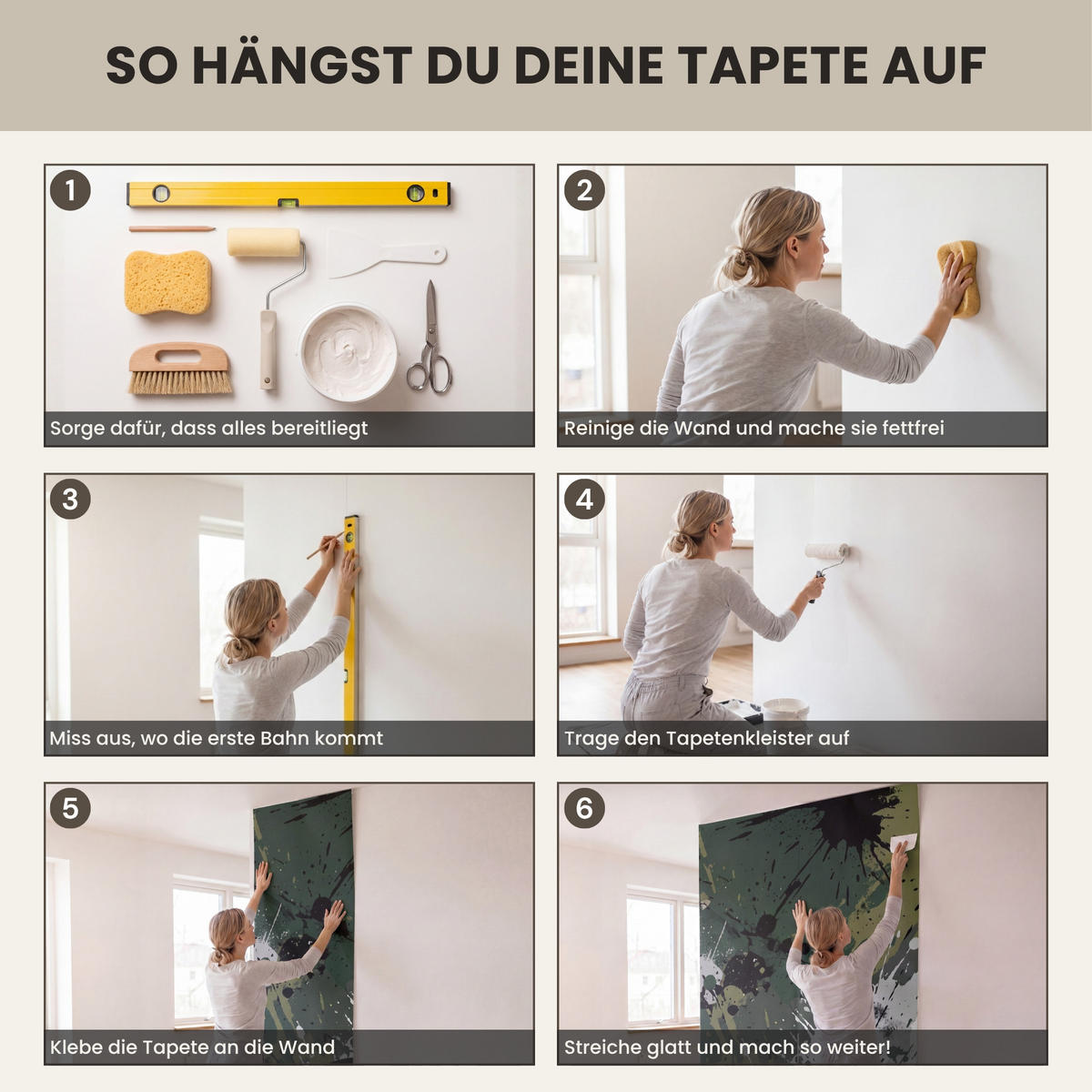 KINDERTAPETE - Fußball - Farbe - Spritzer - Grün - 100x280 cm - Dunkelgrün, Papier (100/280cm) - OnlyWow