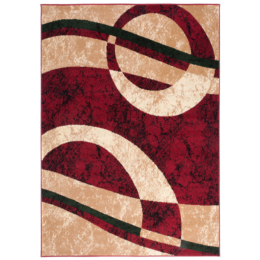 Thumbnail - Tapiso Teppich, Rot, Creme, Textil, 60x100 cm, in verschiedenen Größen erhältlich, pflegeleicht, Teppiche & Böden, Teppi...