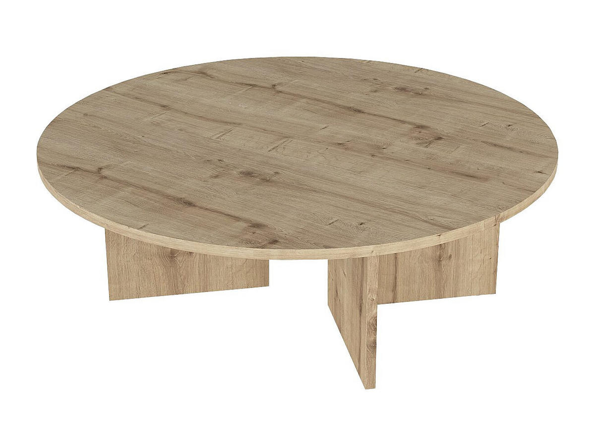 COUCHTISCH - 90 cm x 90 cm - holz - naturfarben hell Topania - Naturfarben, Holz (90/90/31.4cm) - Vente-Unique