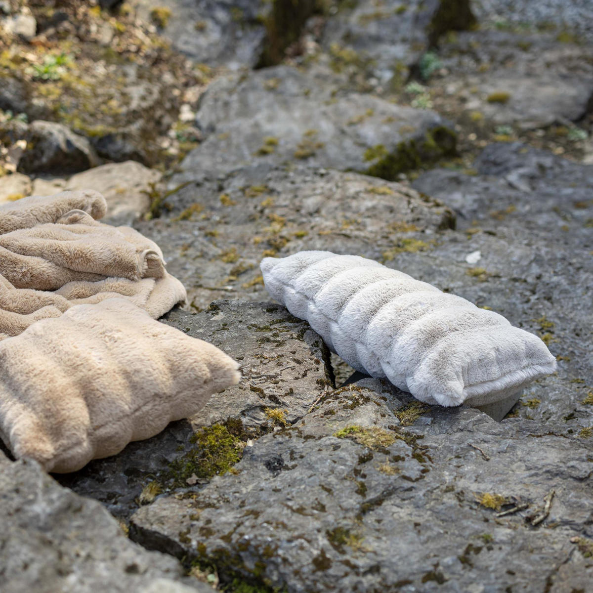 KISSEN Astrid schneeweiß 40 x 65 cm - Weiß, Textil (40/65cm) - Vivaraise
