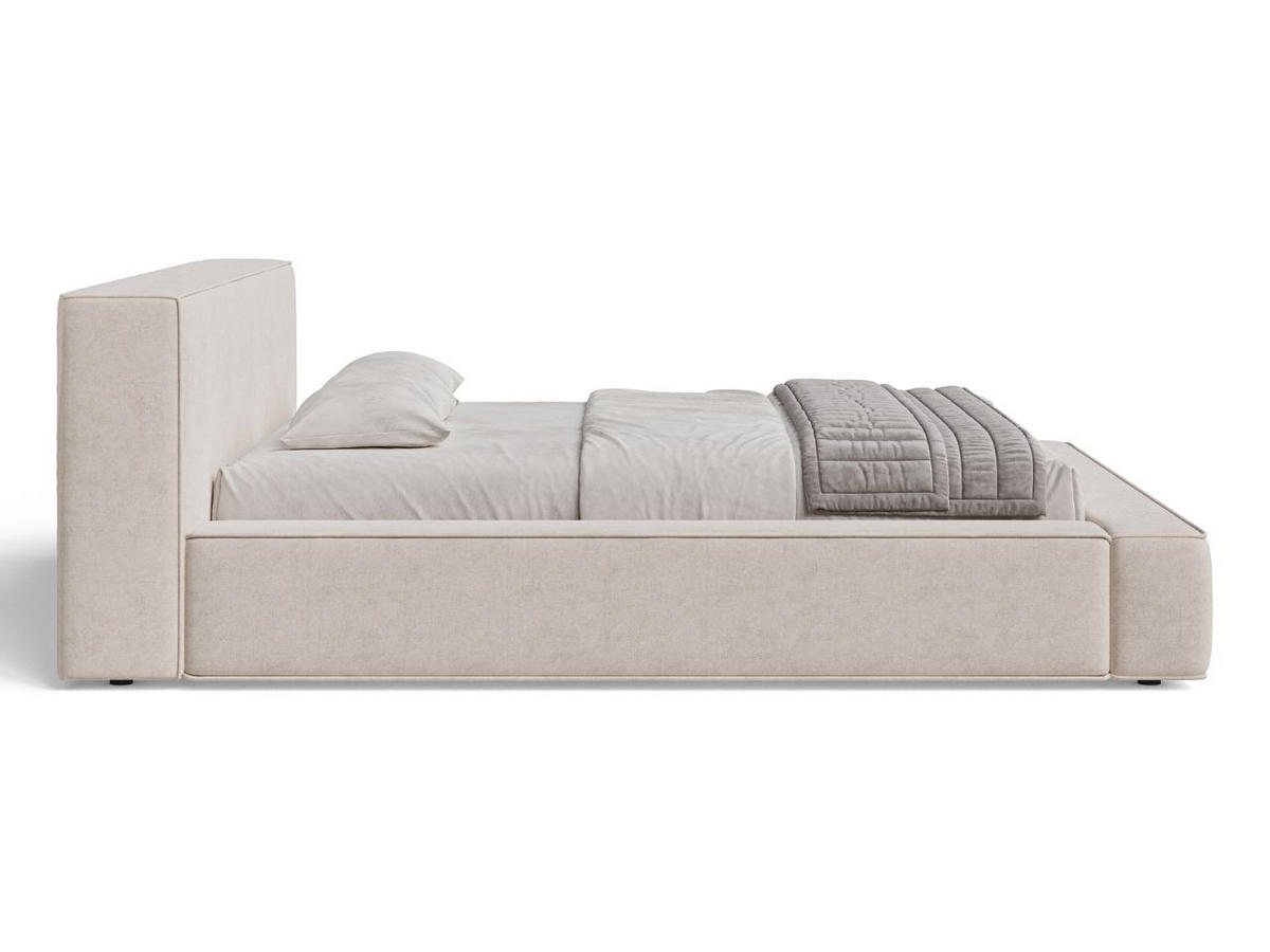 POLSTERBETT Mali 180x200 Beige - Beige, Textil (180/200cm) - Graingold