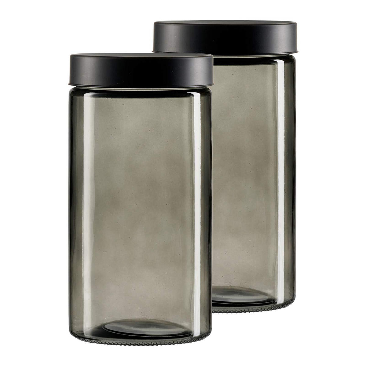 VORRATSGLÄSER Lumos grau 2 l 2er Set - Grau, Glas (11/27/11cm) - Ritzenhoff Breker