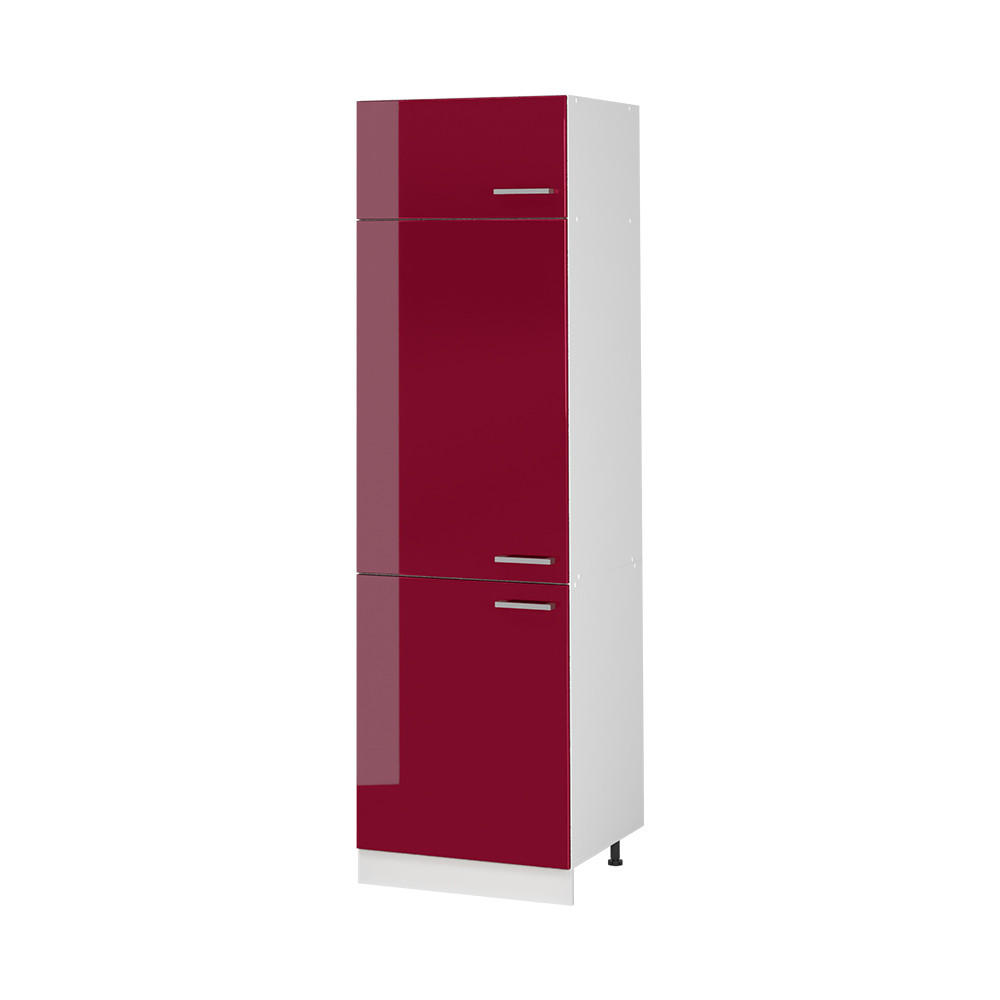 HÖGSKÅP R-Line, Röd högblank/Vit, 60 cm Röd, Vit 206.8/60/57.2 cm