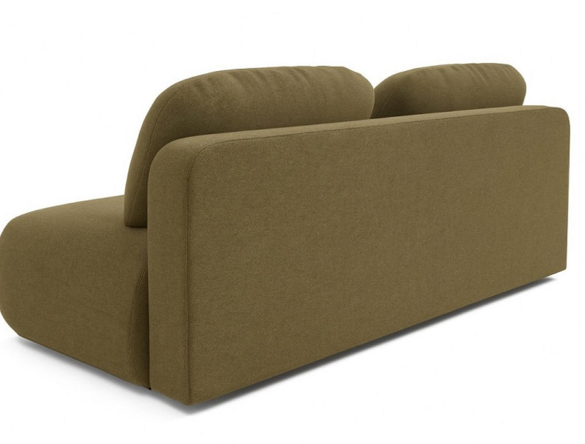 SOFA Oliv OTO Ausziehbar Mit Bonnell-Federkern - Gelb, Textil (206/90/92cm) - Sepro Meble
