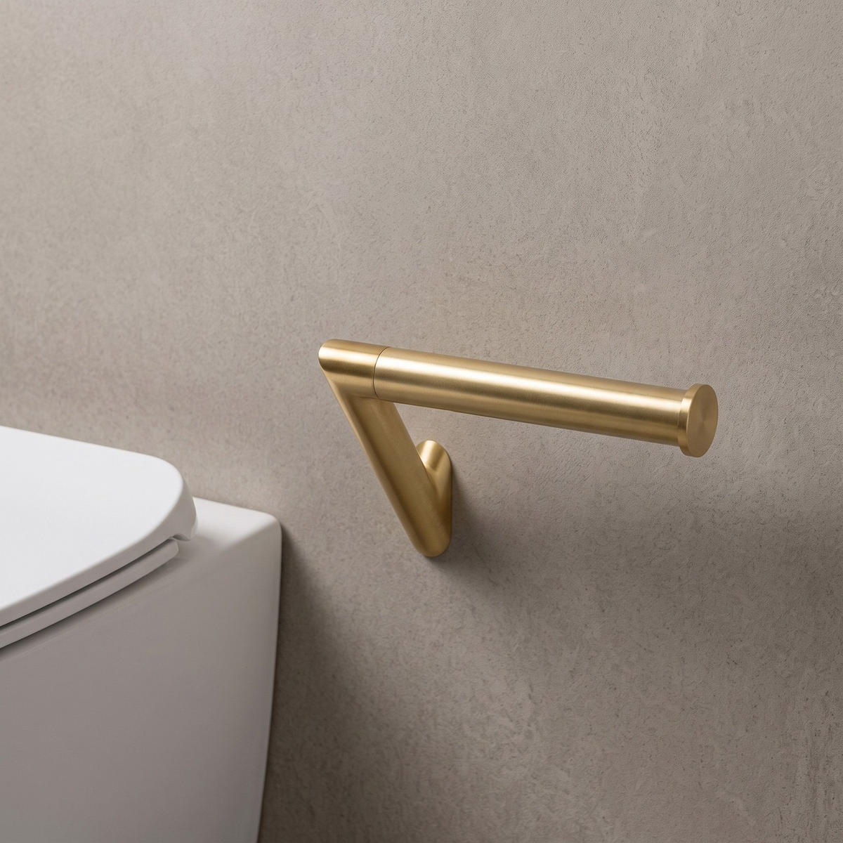 HALTER Für Toilettenpapier Rea Will Brush Gold - Goldfarben, Metall (14.5/8.5/8cm) - REA