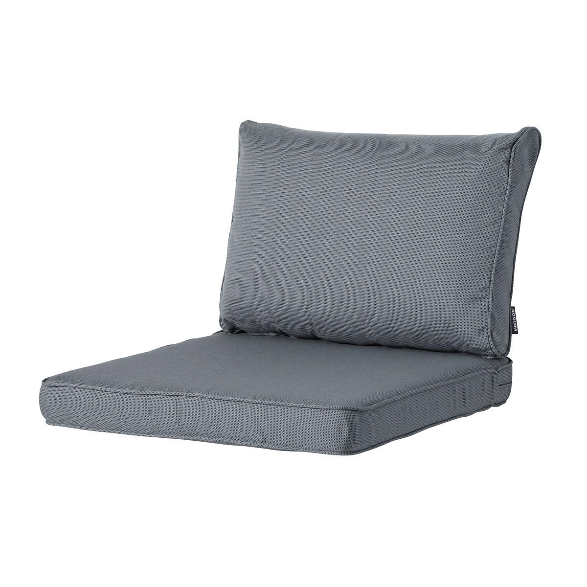 SITZKISSEN Rippe 73/73 cm 2er-Set - Grau, Textil (73/8/73cm) - Madison