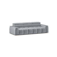 SOFA Darcy - Hellgrau, Holzwerkstoff/Textil (303/98/115cm) - Fun Möbel