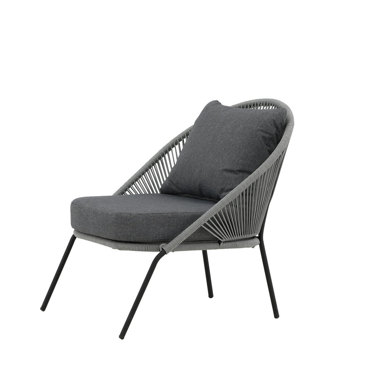 LOUNGESESSEL - Grau, Textil (73/78/85cm) - home24