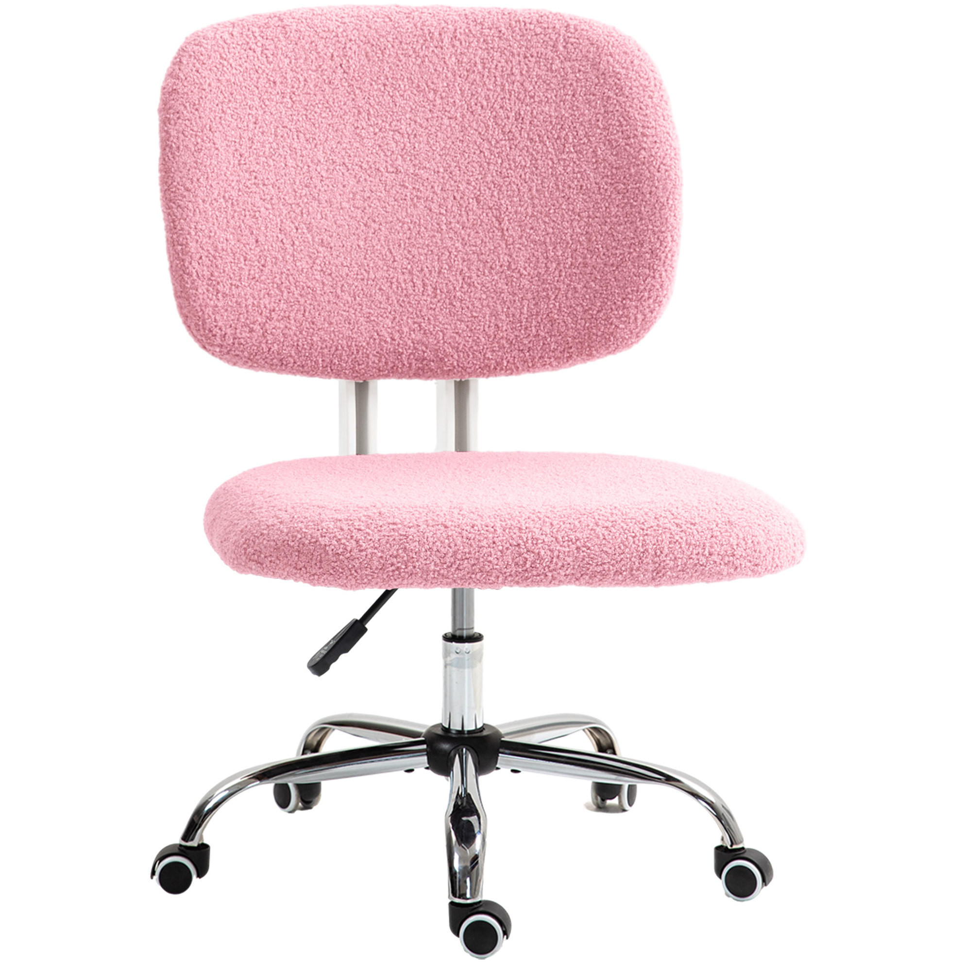 BÜROSTUHL höhenverstellbar 48 x 53 x 80-90 cm Polyester Pink - Pink, Kunststoff (53/90/48cm) - Meubliv