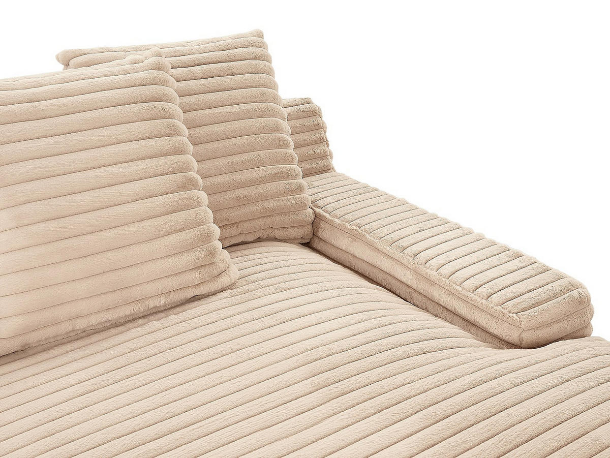 RECAMIERE ohne Schlaffunktion - 1 Person, 2 Personen-Sitzer - Samt, Stoff - Rosa - - Pink, Textil (163/95/168cm) - Vente-Unique