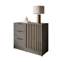 KOMMODE NELA mit Lamellen, Grau/Artisan - Grau, Holzwerkstoff (105/86/45cm) - Lookway