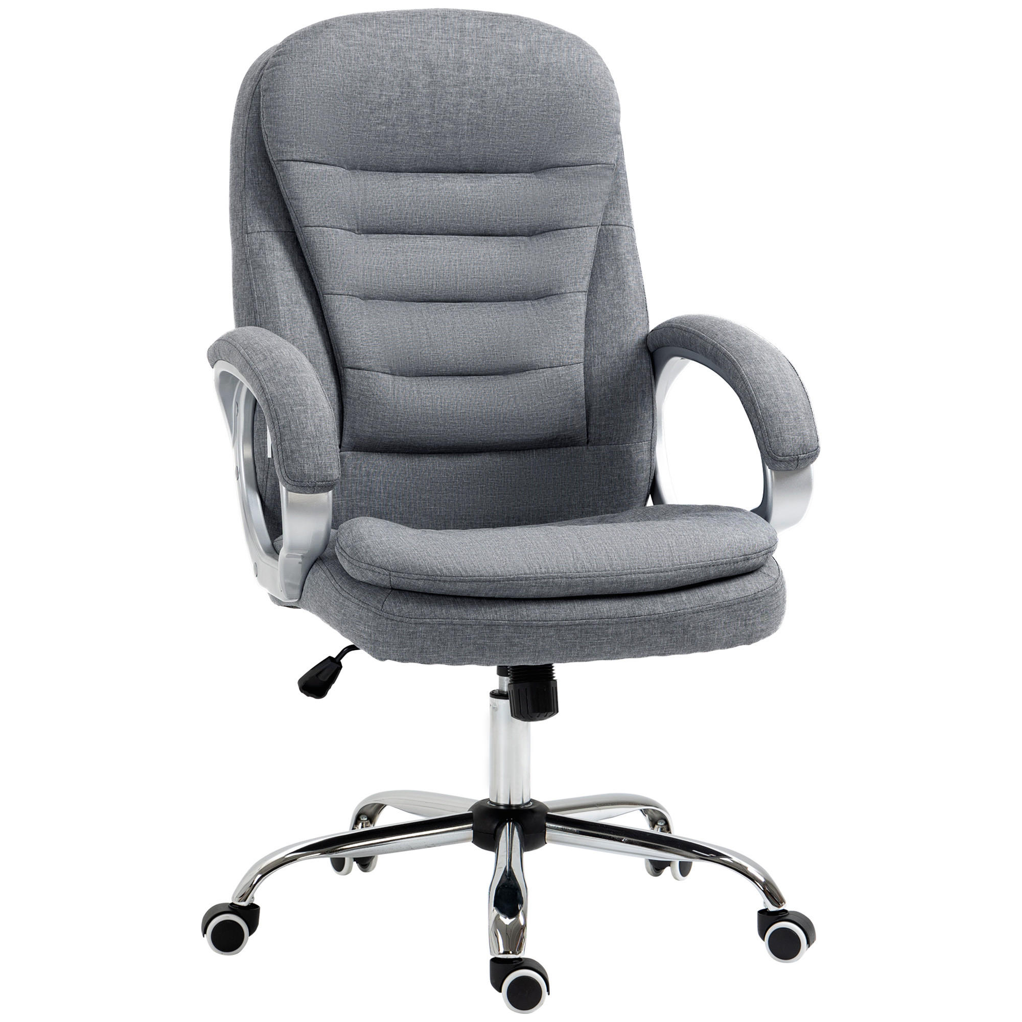 BÜROSTUHL, Arbeitsstuhl, Grau - Grau, Kunststoff (75/121/64cm) - Vinsetto