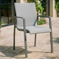 GARTENSTUHL VERANO 6ER-SET - Grau, Textil (57/89/62cm) - IDIMEX