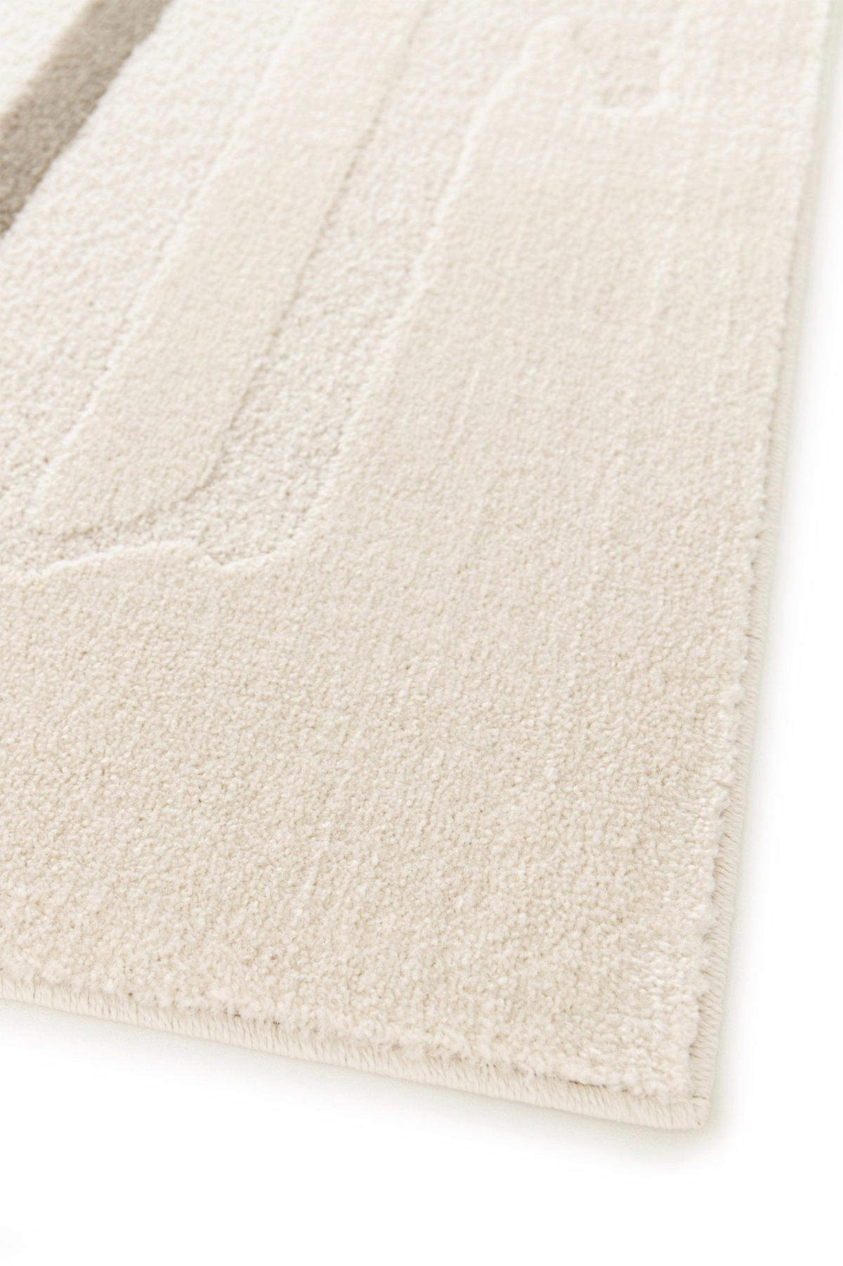 TEPPICH sehr weich mit Relief-Effekt beige - Beige, Textil (120/170cm) - AFK Living