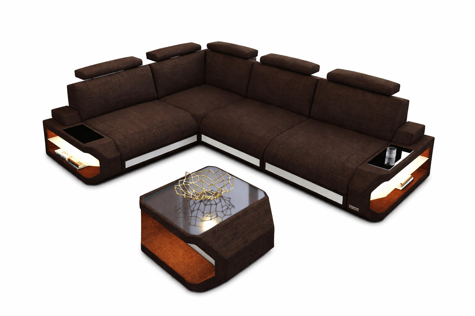 XXXLutz Ecksofa Braun 272x272 cm