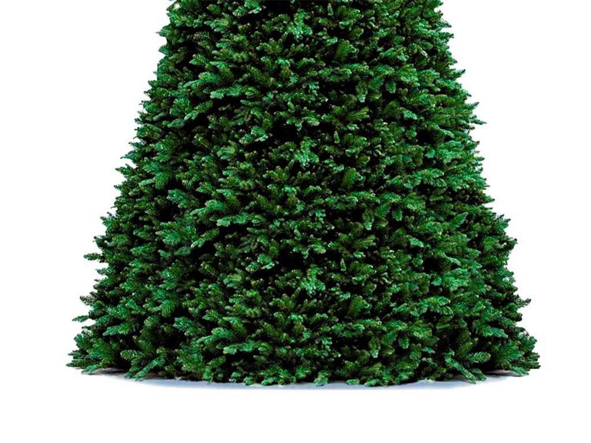 WEIHNACHTSBAUM künstlicher 500 cm, BASIC GOLD, mit 74-teiligem Weihnachtsbaumschmuck, inkl. Metallständer und Aufbewahrungsbox - Goldfarben/Grün, Kunststoff/Metall (288/500cm) - LAALU