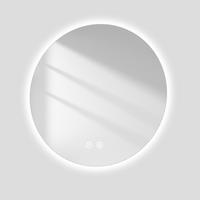 BADSPIEGEL Runder mit Dreifarbige Beleuchtung Rahmenlos ф70 cm - Weiß, Glas (70/3/70cm) - EMKE