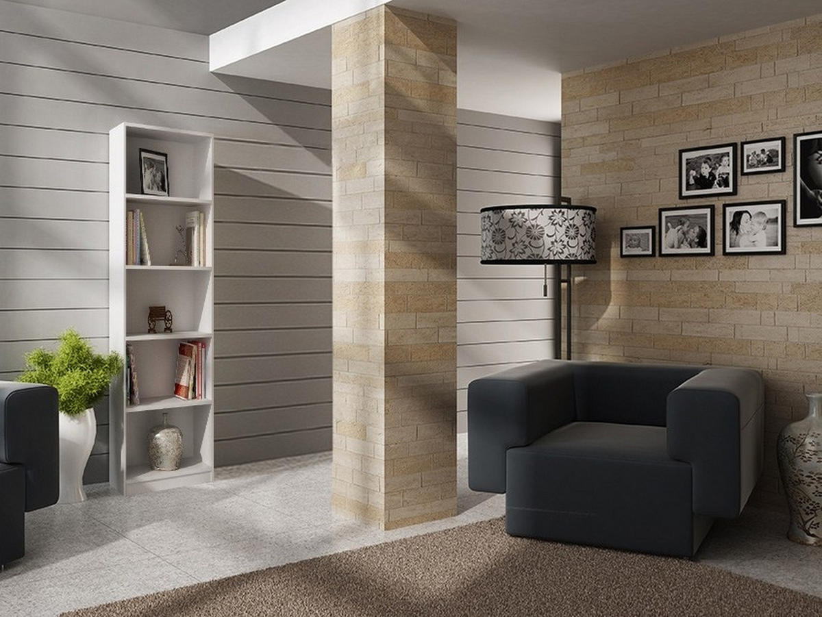 BOKHYLLOR Vit 40/182/30 - Vit, Träbaserade material (40/182/30cm) - RAUMHIRSCH FURNITURE