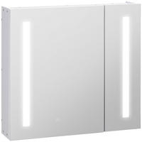 SPIEGELSCHRANK Weiß 70/15/65 cm LED-Beleuchtung - Weiß, Holzwerkstoff (70/65/15cm) - PANGIVO