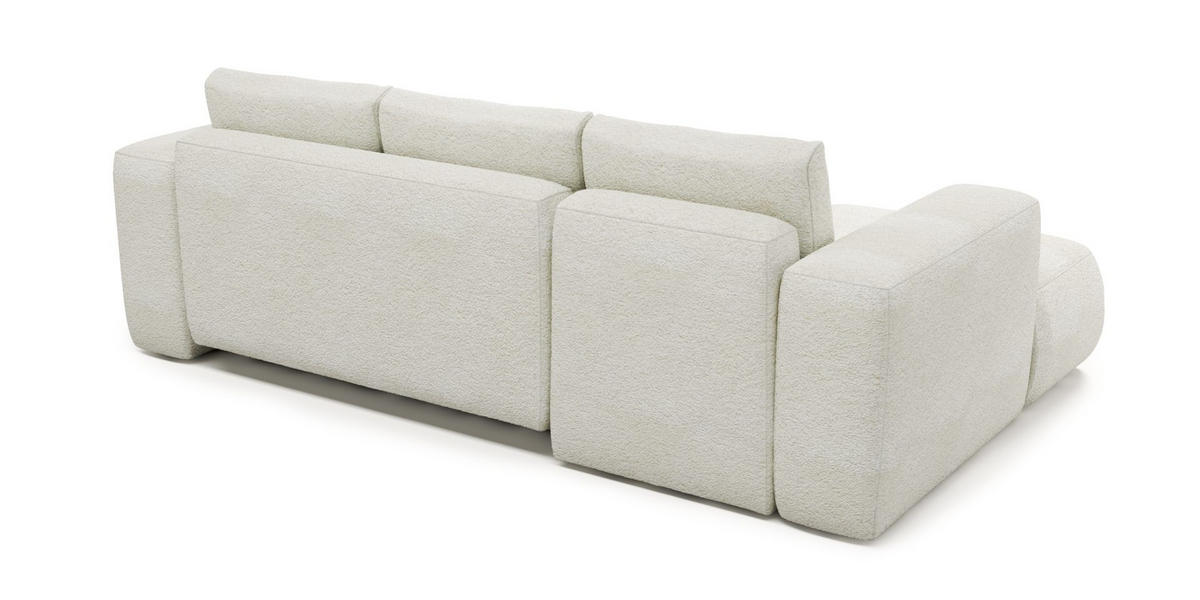 ECKSOFA LAMBI, Marineblau - Castel 79 - Dunkelblau, Textil (266/114cm) - Moderno Meble