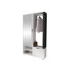 GARDEROBE Milo - Schwarz/Weiß, Holzwerkstoff/Kunststoff (100/190/33cm) - MIRJAN24