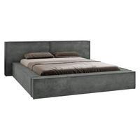 POLSTERBETT Lambo - Schwarz/Naturfarben, Holz/Holzwerkstoff (180/200cm) - MIRJAN24