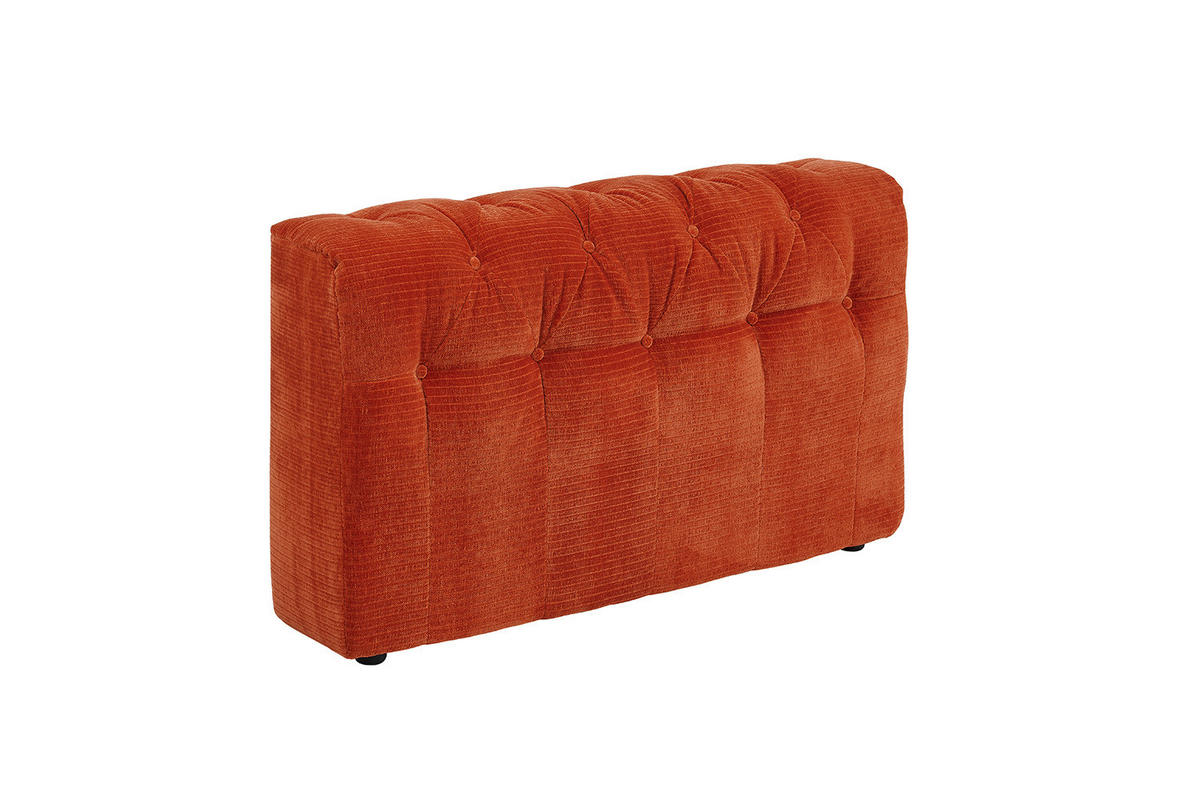 SOFA SITZELEMENT SEPHI Rot Cord - Rot/Schwarz, Kunststoff/Textil (107/62/27cm) - KAWOLA