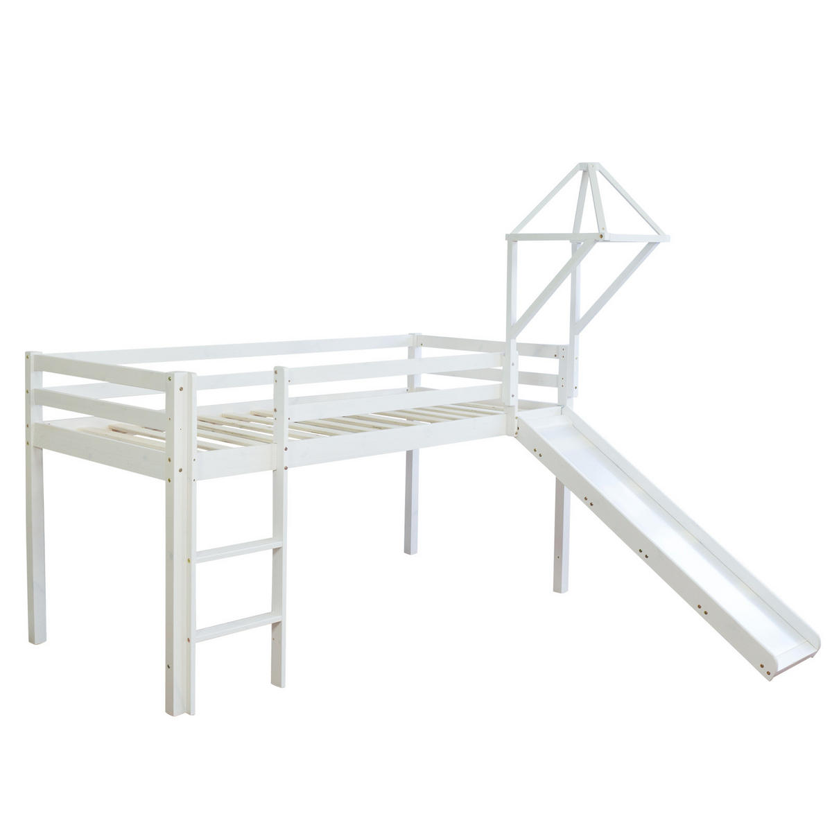 HOCHBETT 90/200 cm in weiß - Weiß/Rosa, Holz - Homestyle4u